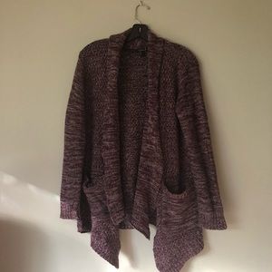 Forever 21 Large Purple Marled Layering Sweater